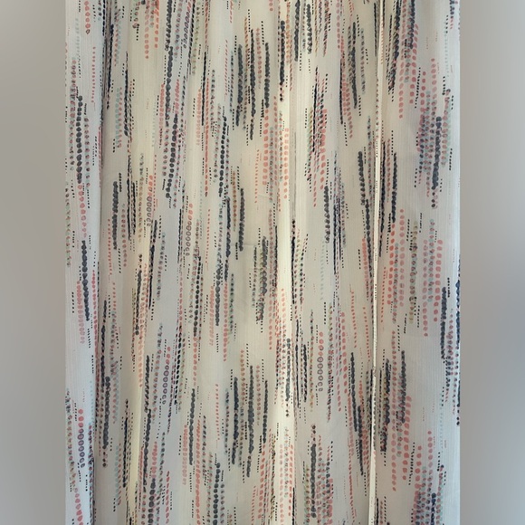 Motherhood Maternity Xl Womens Maxi Flow Photograph V Neck Tie Zip Lined Formal - Picture 3 of 15